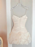 Simple Sheath Spaghetti Straps Short Formal Homecoming Dresses Party Graduation Dress Dance Hoco Dresses HZ1121