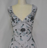 Pretty A Line V Neck Gray Chiffon Formal 8th Grade Homecoming Dresses Summer Middle School Hoco Dress 18th Birthday Outfits HZ1121