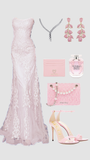 Modest Mermaid Strapless Light Pink Lace Sleeveless Long Evening Party Gowns Evening Dress Special Formal Dresses Prom Dress HZ1121