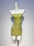 Sexy Sheath Strapless Green Tight Formal Homecoming Dresses 18th Birthday Outfits Graduation Dress Short Mini Hoco Dresses HZ1121