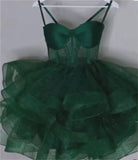 Princess Ball Gown Spaghetti Straps Tulle Formal Homecoming Dresses 8th Grad Dance Graduation Dress Short Hoco Dresses HZ1121