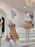 Cute Sheath Spaghetti Straps White Chiffon Short Formal 8th Grade Homecoming Dresses Middle School Cocktail Dress Hoco Outfits HZ1121