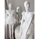 Cute A Line V Neck Chiffon Pink Short Mini Formal 8th Grade Homecoming Dresses Middle School Cocktail Dress Hoco Outfits HZ1121