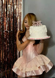 Cute A Line Sweetheart Pink Satin Short Summer 20th Birthday Dress Hoco Dress Birthday Outfit 18th Birthday Mini Party Dresses HZ1121