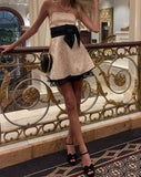 Cute A Line Strapless Satin Champagne Mini Short Formal 8th Grade Homecoming Dresses Summer Middle School Hoco Dress 18th Birthday Outfits HZ1121